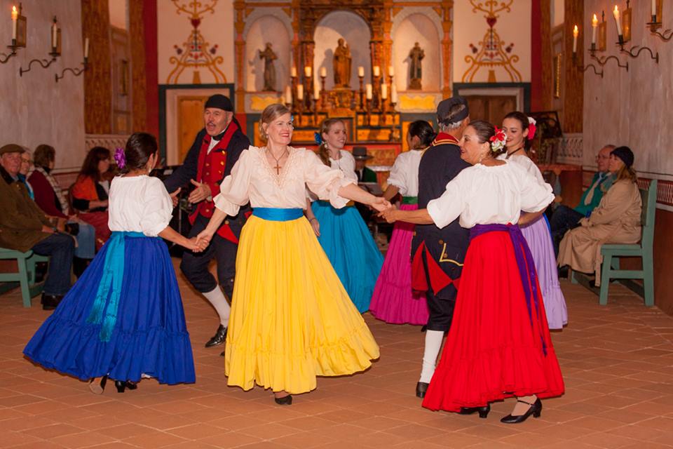 Dancing at Presidio de Santa Barbara with the Flor y Canto String Ensemble